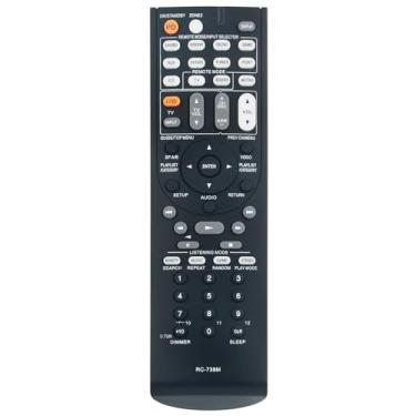 Imagem de Controle remoto de substituição RC-738M compatível com receptor AV Onkyo TX-SR607 TXSR607 HT-S7200 HTS7200 HT-RC160 HTRC160 TX-SR607B TXSR607B