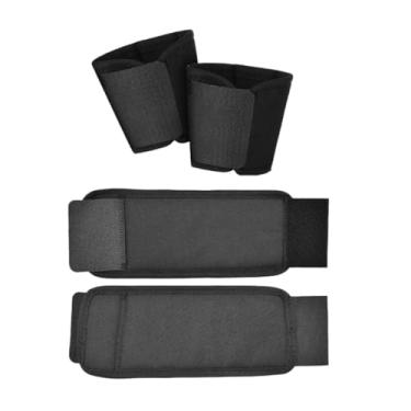 Imagem de menolana 4x Escudos de jarrete de cavalo Escudo de boleto para cavalos Botas de salto de cavalo Acessórios Protetor para entusiastas Esportes equestres