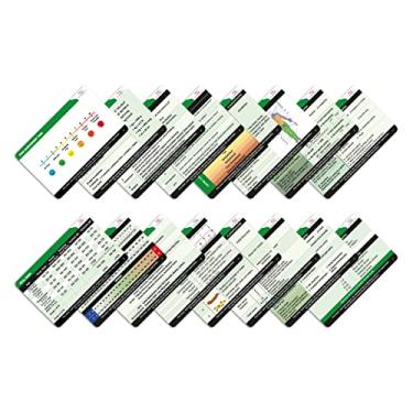 Imagem de Crachá de enfermagem cartões de referência médica, 8 peças (escala de coma Glasgow, sinais vitais, etc.) Acessórios essenciais de enfermeira para o trabalho ou escola, ótimos presentes de enfermeira