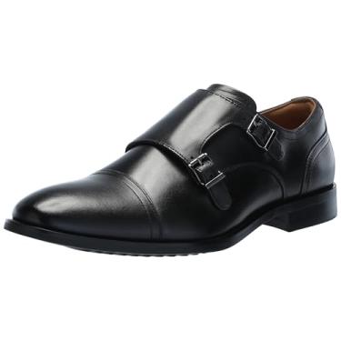 Imagem de Florsheim Sapato Oxford masculino Rubano bico duplo Monk, Preto, 12 Wide