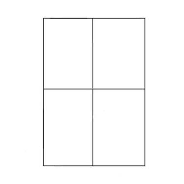 Imagem de Folhas A4 Papel Adesivo Branco Kit 100 folhas Autoadesivas 115Gramatur