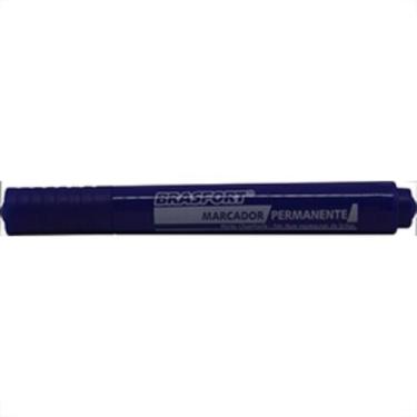 Imagem de Caneta P/Marcacao ''Pincel'' Brasfort Azul - Kit C/12 Unidades