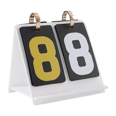 Imagem de Deevoka Card Scoreboard Score Keeper Compact ACRYLIC RECORD com STAND PROFISSIONAL MARCULTAM, Branco