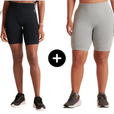 Imagem de Bermuda Max Lupo Sport Feminina Kit C/ 2 Original Academia, Preto, Cin