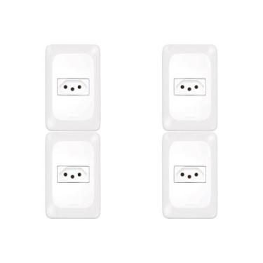 Imagem de Kit C/4 - Pial Conjunto  Pop 4X2 1 Tomada  10A Lgx30 - Pial legrand