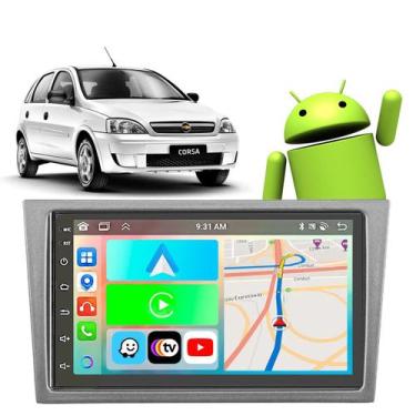 Imagem de Kit Multimidia Android 7 polegadas Corsa 2002 a 2012 CarPlay BT Waze W