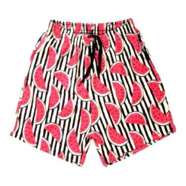 Imagem de Shorts Floral Animais Frutas Verão Tactel Elastano 2 Bolsos - J10, 103