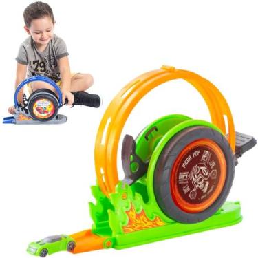 Imagem de Lançador P/ Pista Mega Hot Speed Wheels C/ Carrinho Oferta - BS TOYS