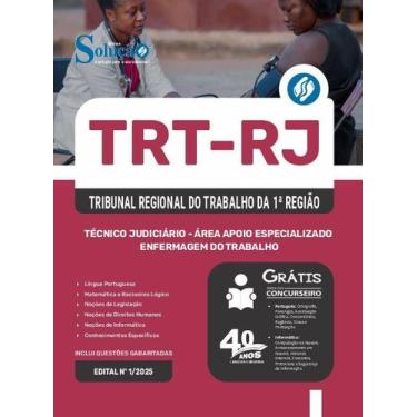 Imagem de Apostila TRT-RJ  - Técnico Judiciário - Área Apoio Especializado - Enf