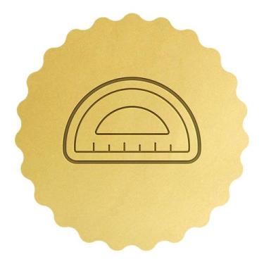 Imagem de Cortador Biscoito Transferidor Material Escolar - DOCE IMPRESSO,  6cm