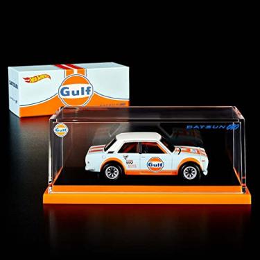 Imagem de Hot Wheels RLC Collectors Exclusive Gulf Datsun 510 Limited Edition 1:64 Scale Collectible Die Cast Metal Toy Car Model
