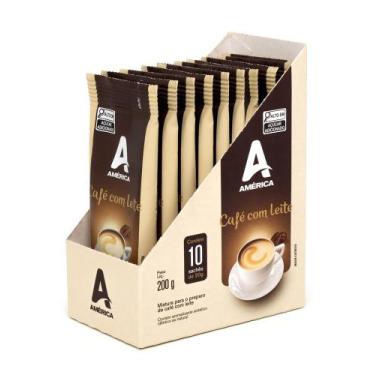 Imagem de Café Com Leite América 10 Sachês de 20g cada