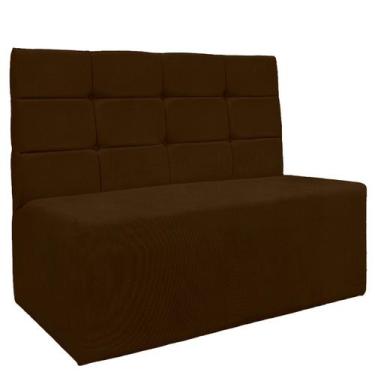 Imagem de Sofá Canto Alemão Veludo Marrom - Montanaris Decor - MD MONTANARIS DEC