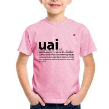 Imagem de Camiseta Infantil Uai - Significado - Foca na Moda, Rosa bebê, 8