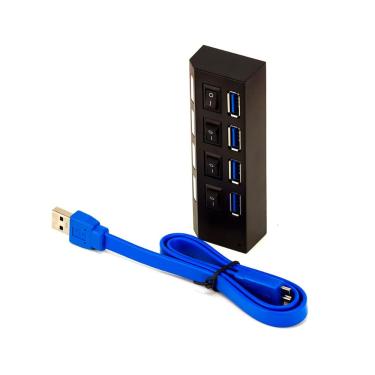 Imagem de Hub USB 3.0 4 Portas com Chave 42.766 Cabos Golden