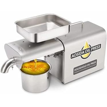 Imagem de TAISK Prensa de óleo automática doméstica, prensa de óleo de controle de temperatura, prensa de óleo quente/frio, para linho, perilla, prensa de óleo de gergelim de colza