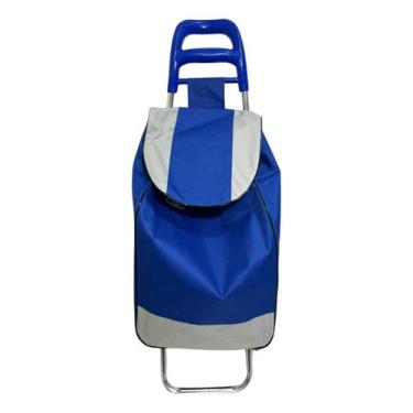 Imagem de Carrinho De Feira Compras Dobrável Com Rodas Reforçado 30 Lt - Lehavi,