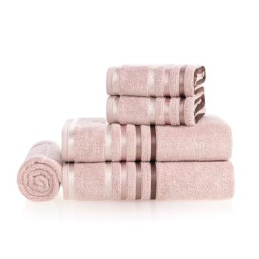 Imagem de Karsten Jogo de Banho Lumina Rosê 5 peças