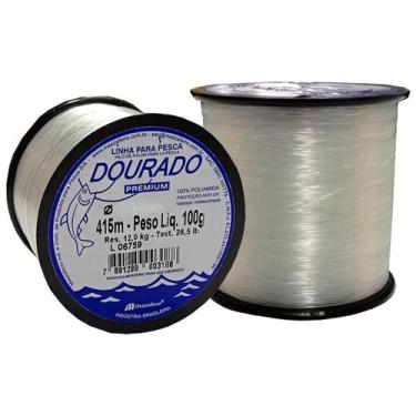 Imagem de Linha Pesca Dourado 100 Gramas Monofilamento Rede Mazzaferro, 0,50 mm