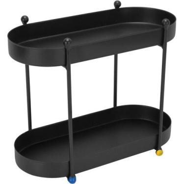 Imagem de SUPORTE DECORATIVO PLANTA CACHEPO PARA VASOS 2 NIVEIS HOME&CO METAL 23