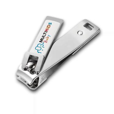 Imagem de Cortador De Unha Infantil Multikids Para Bebes e crianças Em Aço Inox, com capa protetora - BB061