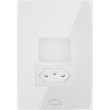 Imagem de Luminária Luz de Emergência Led + Tomada 20A Embutir 4x2 Branco