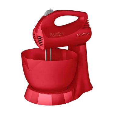 Imagem de Batedeira Compacta Cadence Jolie Vermelha 3 Velocidades Portátil e Fixo