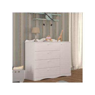 Imagem de Comoda Bebe Permobili Provençal encanto 04 gavetas mdf