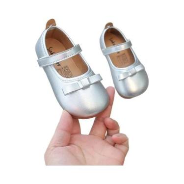 Imagem de Sapatos de Couro para Meninas - Leve, Macio, com Laço - Tamanhos 21 ao