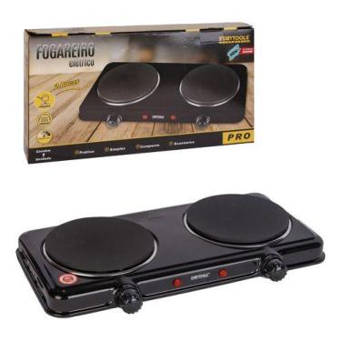 Imagem de Fogareiro Elétrico Chapa Portátil Cozinha Camping Mesa Compacto Fogão 