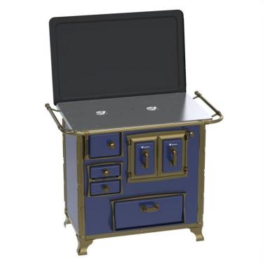 Imagem de Fogao a Lenha N 1 Renaissance Chapa de Aluminio Azul