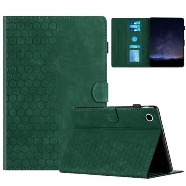 Imagem de DTangLsm Capa para Samsung Galaxy Tab A9 Plus/A9+ 5G 11 polegadas 2023 (SM-X210/ X216/ X218) Visualização multiângulo de couro PU capa com suporte para Galaxy Tab A 9+ com suporte para caneta, verde