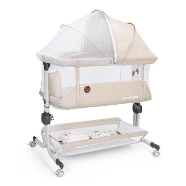 Imagem de Berço de cabeceira MOMFANN Baby Sleeper, berço de cabeceira, aveia
