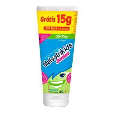 Imagem de Gel Dental Malvatrikids Júnior com Flúor Tutti Frutti com 70g
