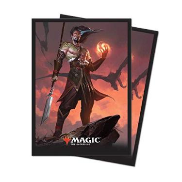 Imagem de Magic: The Gathering Core Set 2019 "V4 Sarkhan, mangas protetoras de deck Fireblood (80 contagens)