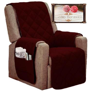 Imagem de Capa protetora para poltrona do papai retratil e reclinavel com fixado