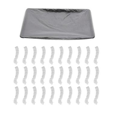 Imagem de Pacote com 30 forros de bandeja de tinta descartáveis – Capas de bandeja de rolo de pintura resistentes de 45,7 cm – Sacos de plástico para pintura de casa e projetos de bricolage