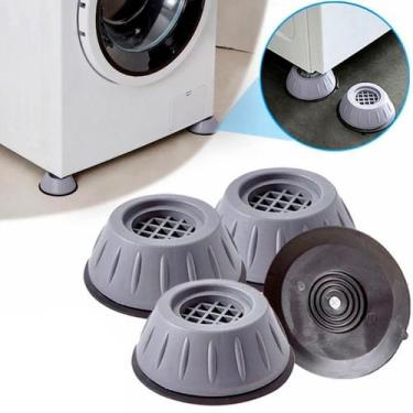 Imagem de Kit 4 Suporte Máquina De Lavar Secadora Fogão Geladeira - NIVELADOR