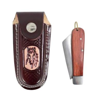 Imagem de Jogo de Bainha e canivete G Cavalinho SV48027 - Marrom - Selaria Verte