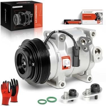 Imagem de A-Premium Compressor de ar condicionado com embreagem compatível com Chrysler Town & Country 200 e Dodge Avenger Grand Caravan Journey Ram C/V e Volkswagen Routan