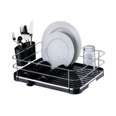 Imagem de Escorredor De Louças Originale 11 Pratos Preto E Cromado Future