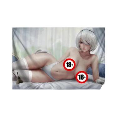 Imagem de Tamanho Grande NieR Automata 2B Sexy Anime Girl Canvas Poster Wall Art
