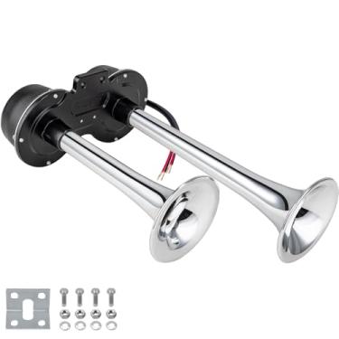 Imagem de Kit de buzina de trem, buzinas de carro elétrico universal, trompete duplo, buzinas de ar super altas de 130 dB para qualquer veículo de 12 V, caminhões, trens, barcos, carros, SUV/pickup/carrinho de