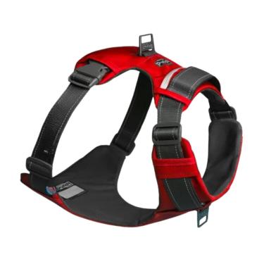 Imagem de Peitoral Boulder Adventure Harness Com Bolsos Para Cães Grande - Vermelho
