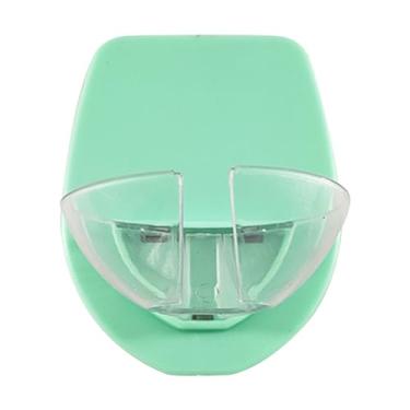 Imagem de Vinhos do Chuveiro Portador de Vidro ABS PLÁSTICO Removável Suporte de Xícara de Xícara para Superfícies de Parede Lisadas, como Metal, Aço Inoxidável e Acrílico de Vidro de (Verde)