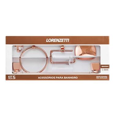 Imagem de KIT 5 PEÇAS ROSE GOLD 2000 F24 RG: ACESSÓRIOS PARA BANHEIRO, LORENZETTI