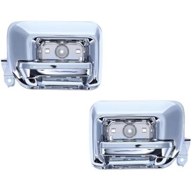 Imagem de PT Auto Warehouse GM-2549M-RP - Maçaneta interna interna interna, maçaneta cromada - Par traseiro esquerdo/direito