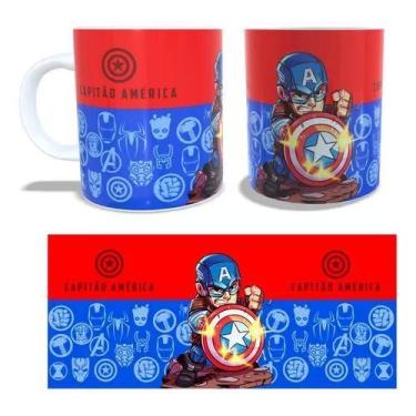 Imagem de Caneca De Café Adulto Infantil Vingadores Capitão america - Loja Dinka