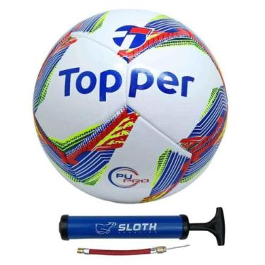 Imagem de Bola de society topper samba pu pro + Bomba de Ar, Branco