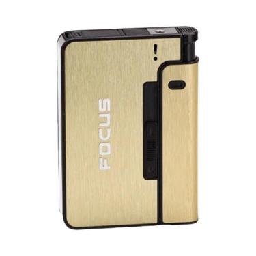 Imagem de Conjunto De Porta-Cigarros Criativo Para Dez Cigarros Com Isqueiro Sub